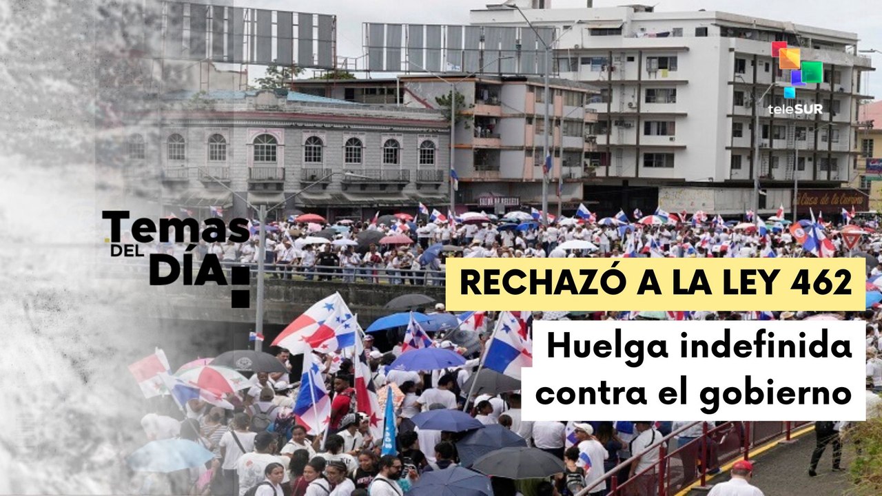 Gremios marchan en Panamá para defender la democracia y los derechos humanos