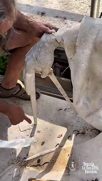 Brescia -  La fontana della chiesa di Santa Maria in Calchera (23.05.25)