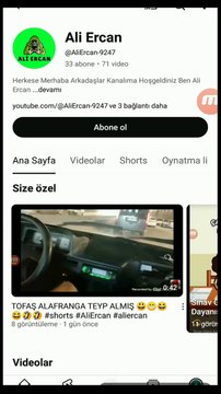 Ali Ercan Youtube Kanal Tanıtım Videosu / Ali Ercan Youtube Channel Promotion Video