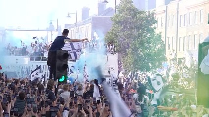 Spurs learn to celebrate at Europa League trophy parade