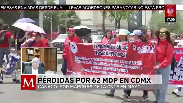 ¿Cuál es el impacto económico de las protestas de la CNTE en CdMx?