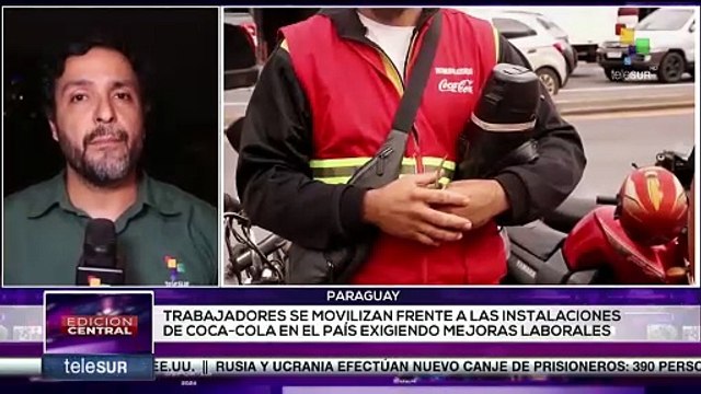 Trabajadores de Coca-Cola Paraguay protestan frente a PARESA por despidos injustificados y violación de derechos laborales