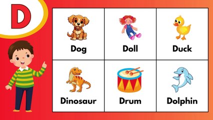 ABC Flashcards for Babies and Toddlers | Learn Alphabet Words A to Z | ABC Learning for Toddlers