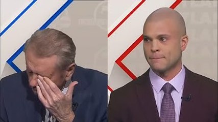 🥺 Woody Paige breaks down after Harry Lyles Jr. gave him his flowers on Around The Horn