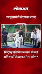 एकनाथ शिंदेंसह नेत्यांनी लुटला पिकल बॉल खेळाचा आनंद