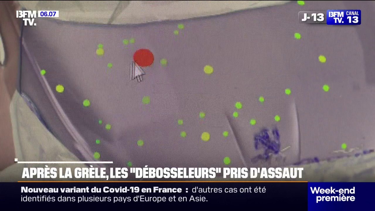 Après plusieurs orages violents de grêle pendant le mois de mai, les "débosseuleurs" sont pris d'assaut