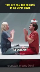 Boy and girl get $5M for 50 days in an empty room 😱 @viral @movies @recaps