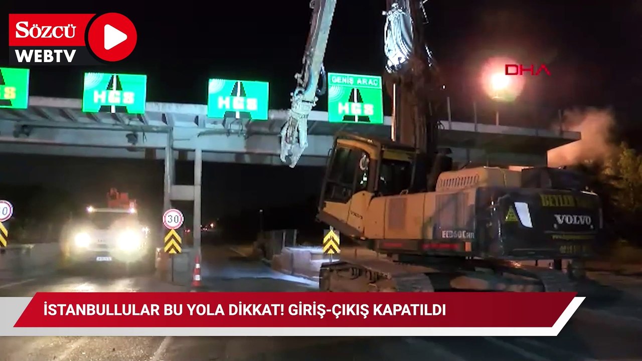 İstanbullular bu yola dikkat! Giriş-çıkış kapatıldı