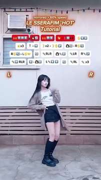 [TUTORIAL] LE SSERAFIM ‘HOT’ dance 🔥 #lesserafim #hot #kpopdance