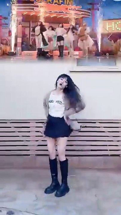 LE SSERAFIM ‘HOT’ dance 🔥 side by side #lesserafim #hot #kpopdance