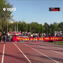 ODTÜ’lü öğrencilerin geleneksel Devrim Yürüyüşü