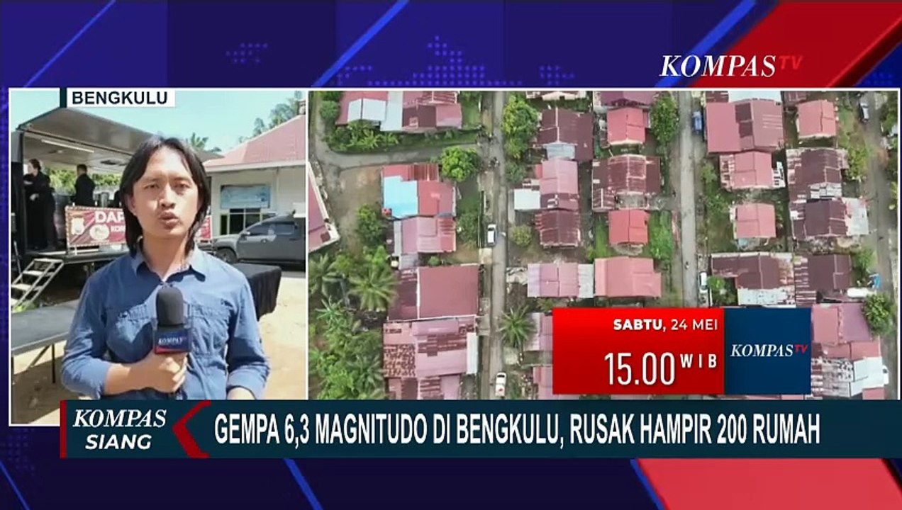 Terkini! Situasi di Bengkulu Usai Gempa M 6,3, Warga Dirikan Tenda di Depan Rumah Rusak
