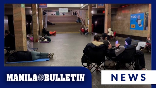 People shelter in metro station as Kyiv comes under massive Russian drone and missile attack