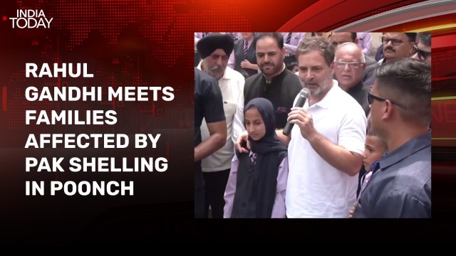 Rahul Gandhi visits Poonch, meets people affected by Pakistani shelling
