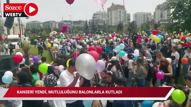 Oğlu kanseri yenen baba çağrı yapmıştı, Balonlar Sancaktepe’den gökyüzüne yükseldi
