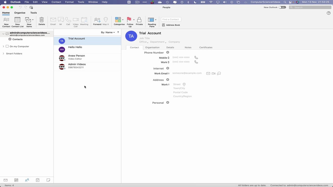 3 DIFFERENT WAYS TO LOCATE CONTACTS ON THE OUTLOOK APPLICATION USING A MAC | NEW