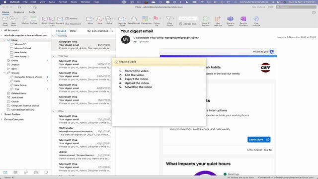 How to CREATE a New Note on Microsoft Outlook Using a Mac / Desktop Computer - Basic Tutorial | New