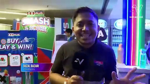 'Booth 100plus' di axiata arena meriah dikunjung penyokong
