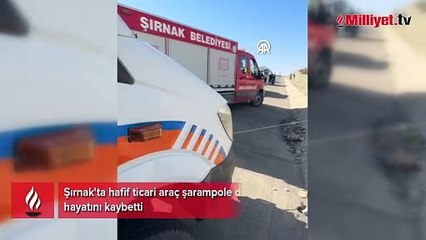 Şarampole devrilen hafif ticari araçtaki 3 kişi öldü