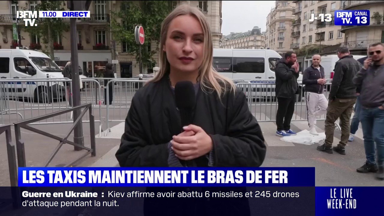 Colère des taxis: la manifestation se poursuit sur Paris, au niveau du boulevard Raspail