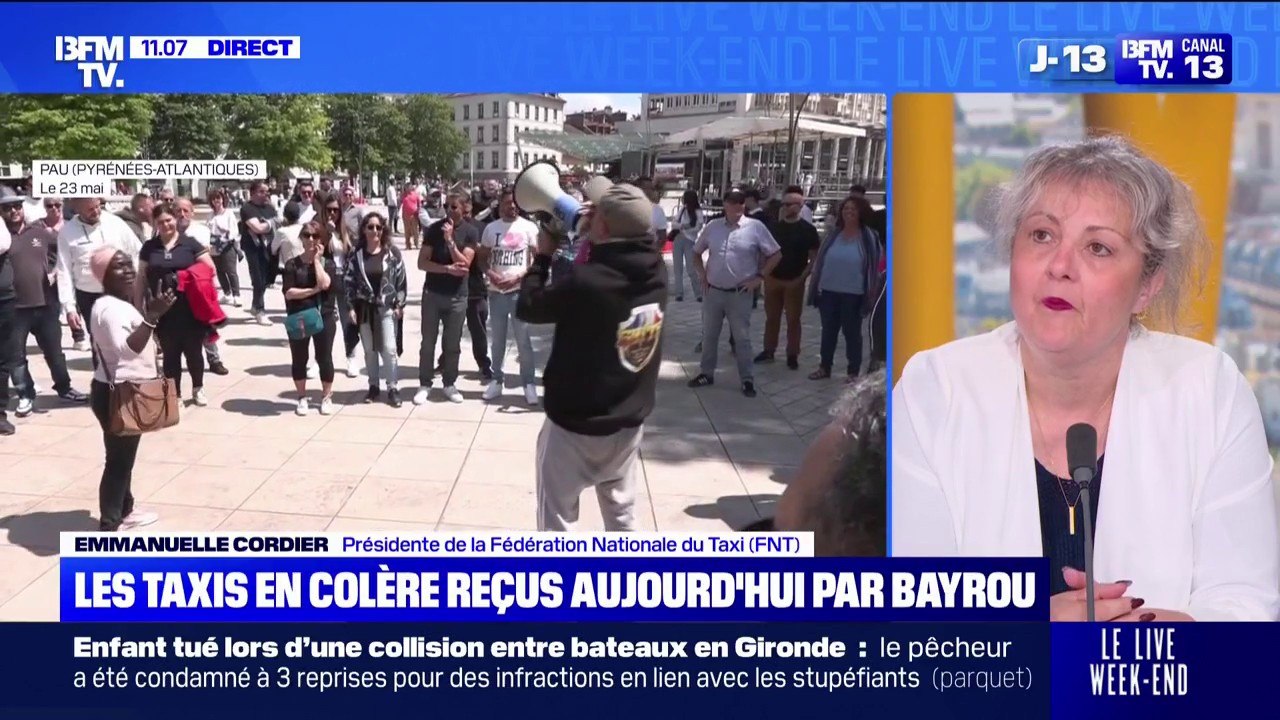Colère des taxis: "Ou on obtient tout, ou on reste dans la rue", déclare Emmanuelle Cordier (Fédération Nationale du Taxi) avant la rencontre avec François Bayrou