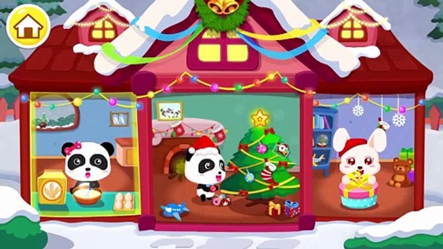 Play Fun Santa Christmas Baby Games _ Care_ Dress Up Games for Kids _ Baby Panda_ BabyBus(1080P_HD)
