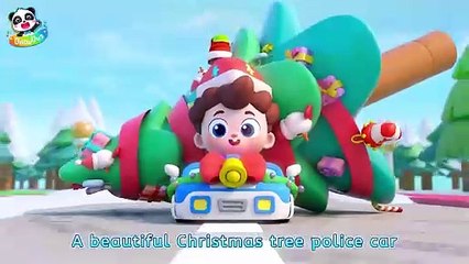 Christmas Cars _ Police car_ Reindeer Fire Truck_ Ambulance _ Kids Songs _ Neo_s World _ BabyBus(1080P_HD)