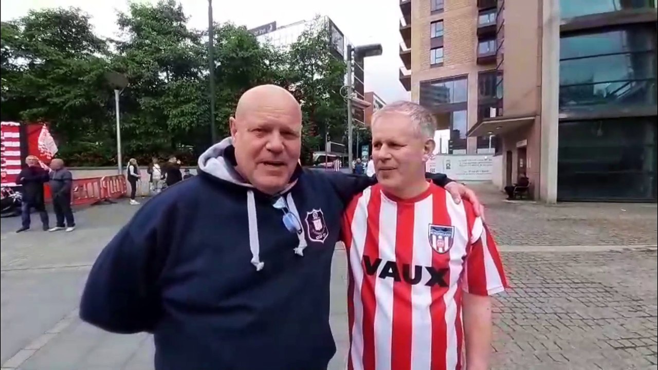 Sunderland fans arriving at Wembley ahead of play off finals