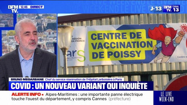 Nouveau variant Covid: Le virus circule en France explique Bruno Mégarbane, chef du service réanimation de l'Hôpital Lariboisière à Paris