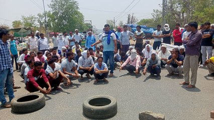 नीमराणा विद्युतकर्मी की मौत के बाद 22 घंटे चले विरोध प्रदर्शन के बाद प्रशासन से बनी सहमति, मामला शांत