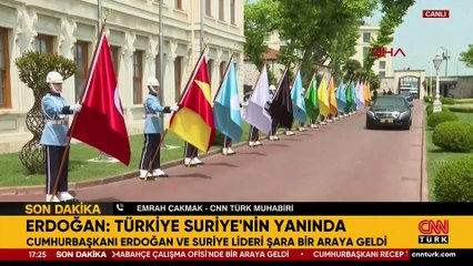 SON DAKİKA... Cumhurbaşkanı Erdoğan, Şara ile görüştü! Dolmabahçe'de kritik zirve