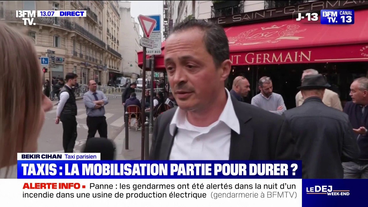 "On veut que les lois soient respectées", la manifestation des taxis se poursuit sur Paris