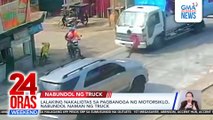 Lalaking nakaligtas sa pagbangga ng motorsiklo, nabundol naman ng truck | 24 Oras Weekend