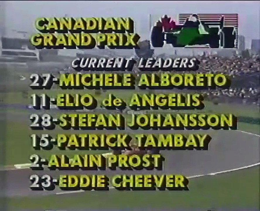 F1 1985 - Grand Prix of Canada