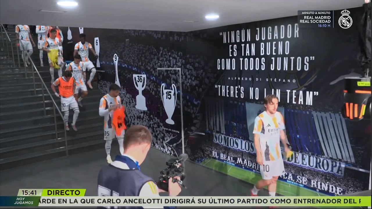 La ovación del Bernabéu a Modric cuando saltó a calentar