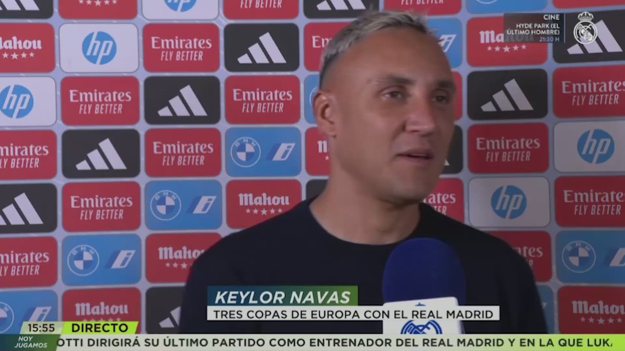 Keylor Navas en el Bernabéu para despedir a Modric