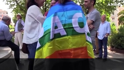 "L'ultimo giorno di Gaza" a Roma: lenzuola bianche 'come sudari'