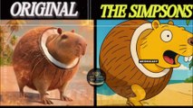 All Brainrot Animals Original vs BRAINROT THE SIMPSONS | Guess the ITALIAN ANIMAL MEME by the voice