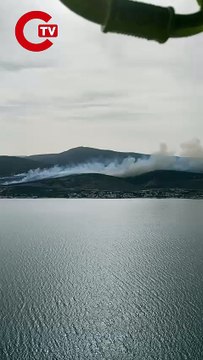 Foça'nın ardından şimdi de Urla: İzmir'de makilik yangını!