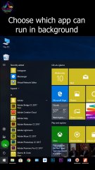choose which app can run in background