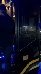 Beautiful pramugari bus Indonesia