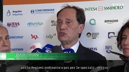Ciriani: "Due mandati non sono un capriccio, sono sufficienti"