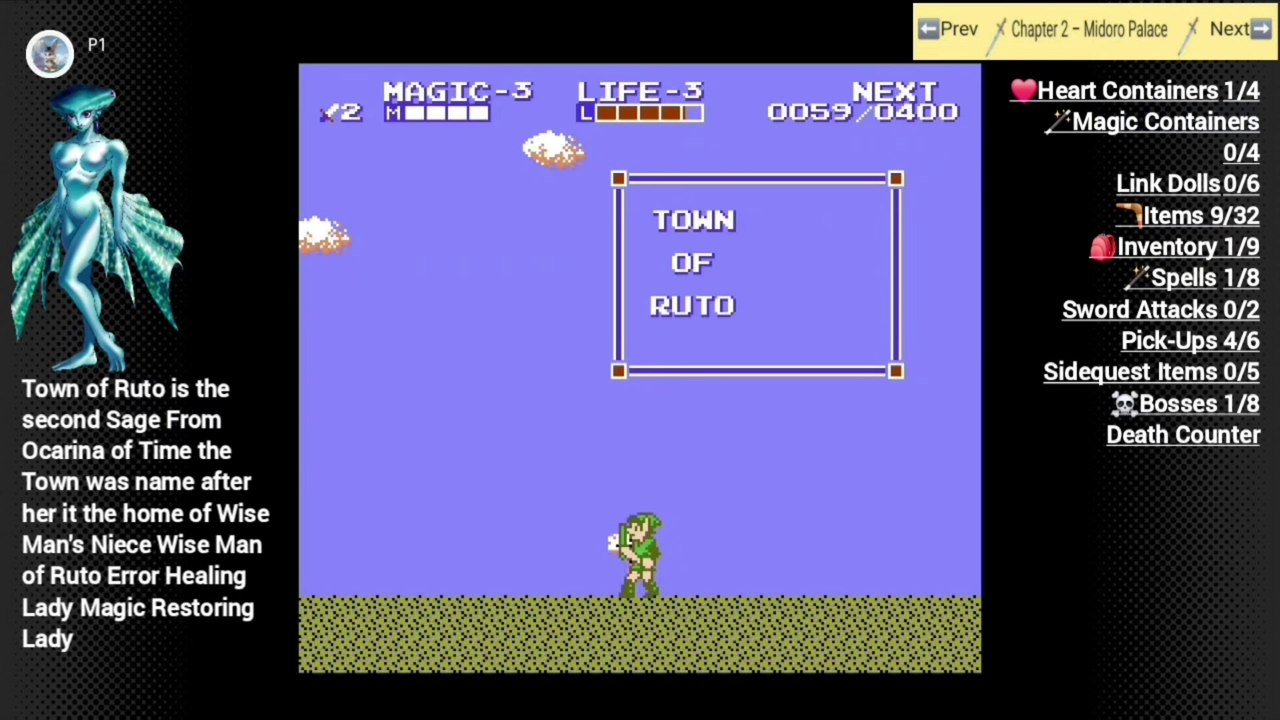 Zelda ll The Adventure of Link Walkthrough Part 2 100%