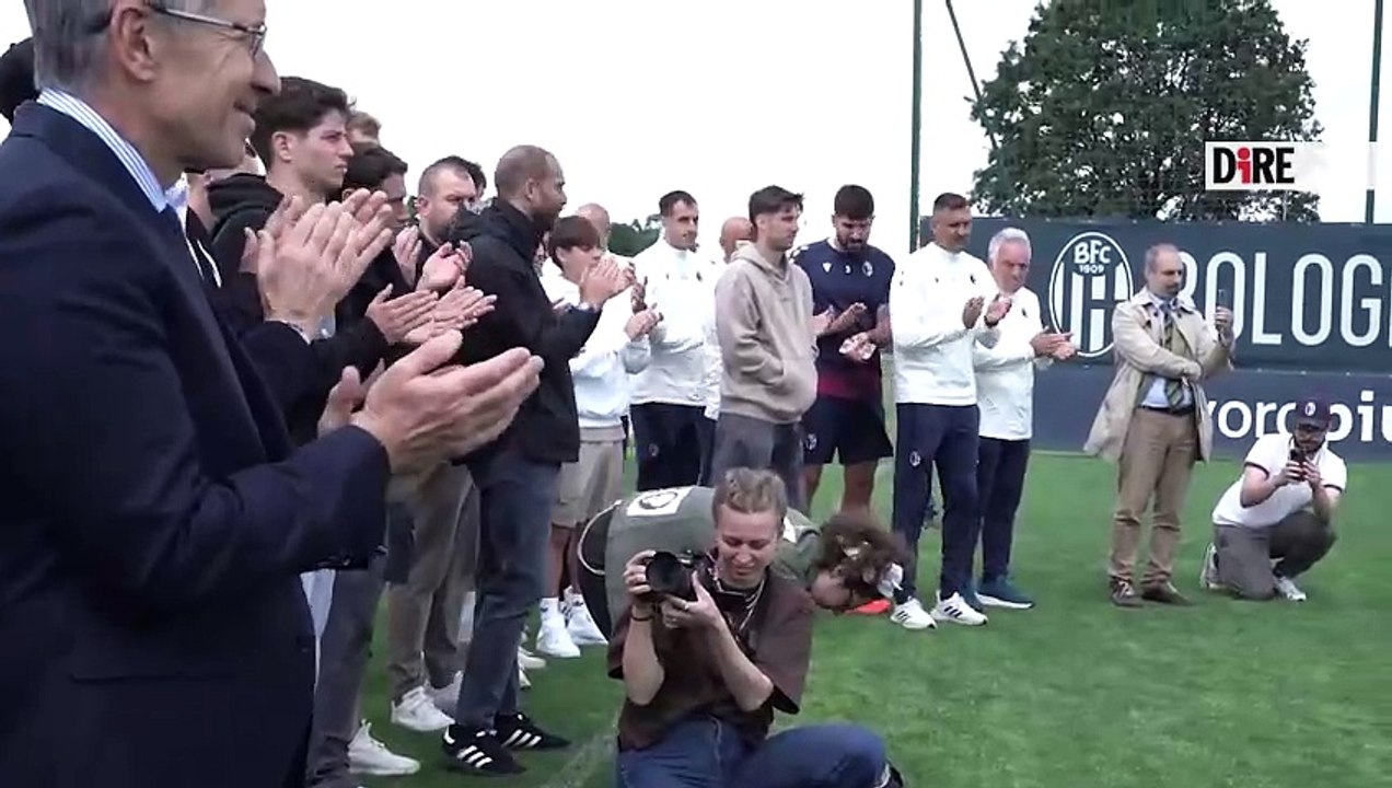 Bologna - CALCIO. BOLOGNA FESTEGGIA COPPA, LEPORE: "BANDIERE ALLE FINESTRE" (23.05.25)