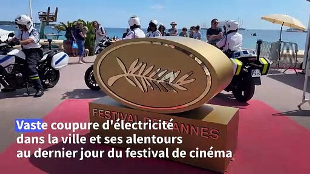 Coupure d'électricité à Cannes au dernier jour du festival, la cérémonie de clôture préservée