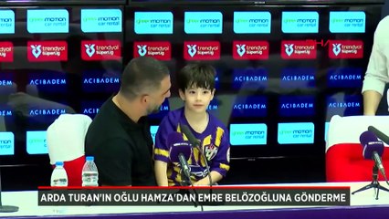 Arda Turan'ın oğlu Hamza'dan Emre Belözoğlu'na gönderme