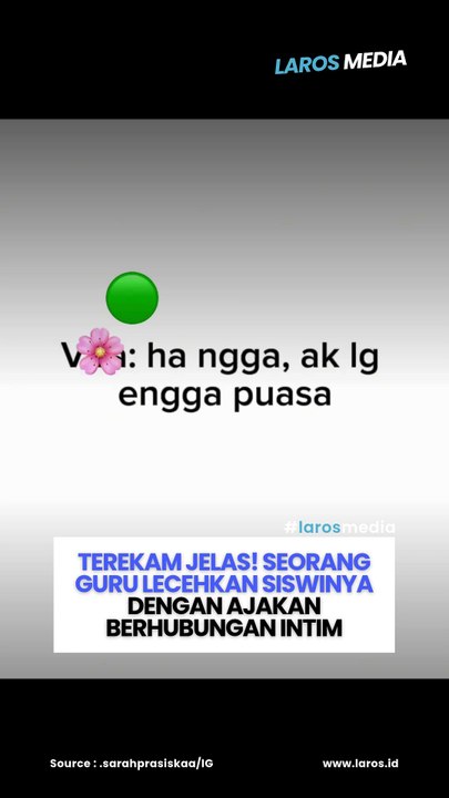Terekam Jelas! Seorang Guru Lecehkan Siswinya Dengan Ajakan Berhubungan Intim
