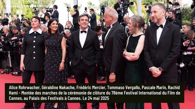 Clôture du Festival de Cannes : Daniel Auteuil avec sa femme Aurore (qui a 27 ans de moins) très décontractée, Camélia Jordana glamour
