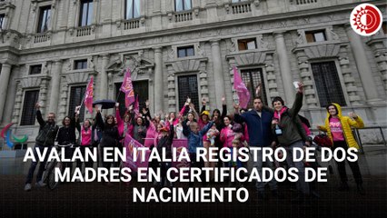 Italia: Avalan registro de dos madres en certificados de nacimiento