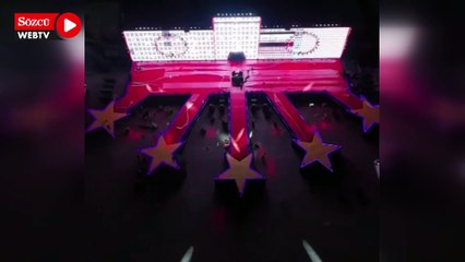 Yenikapı'da şampiyonluk platformu kuruldu.